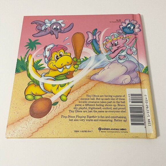Vtg 1988 Guy Gilchrists Tiny Dinos Playing Together A Book of Everyday Feelings - Picture 3 of 16